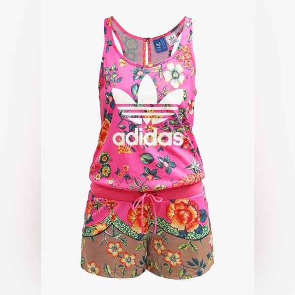 adidas Pants - Adidas The Farm Company Floral Tank Top Limited Edition Sportswear Size M